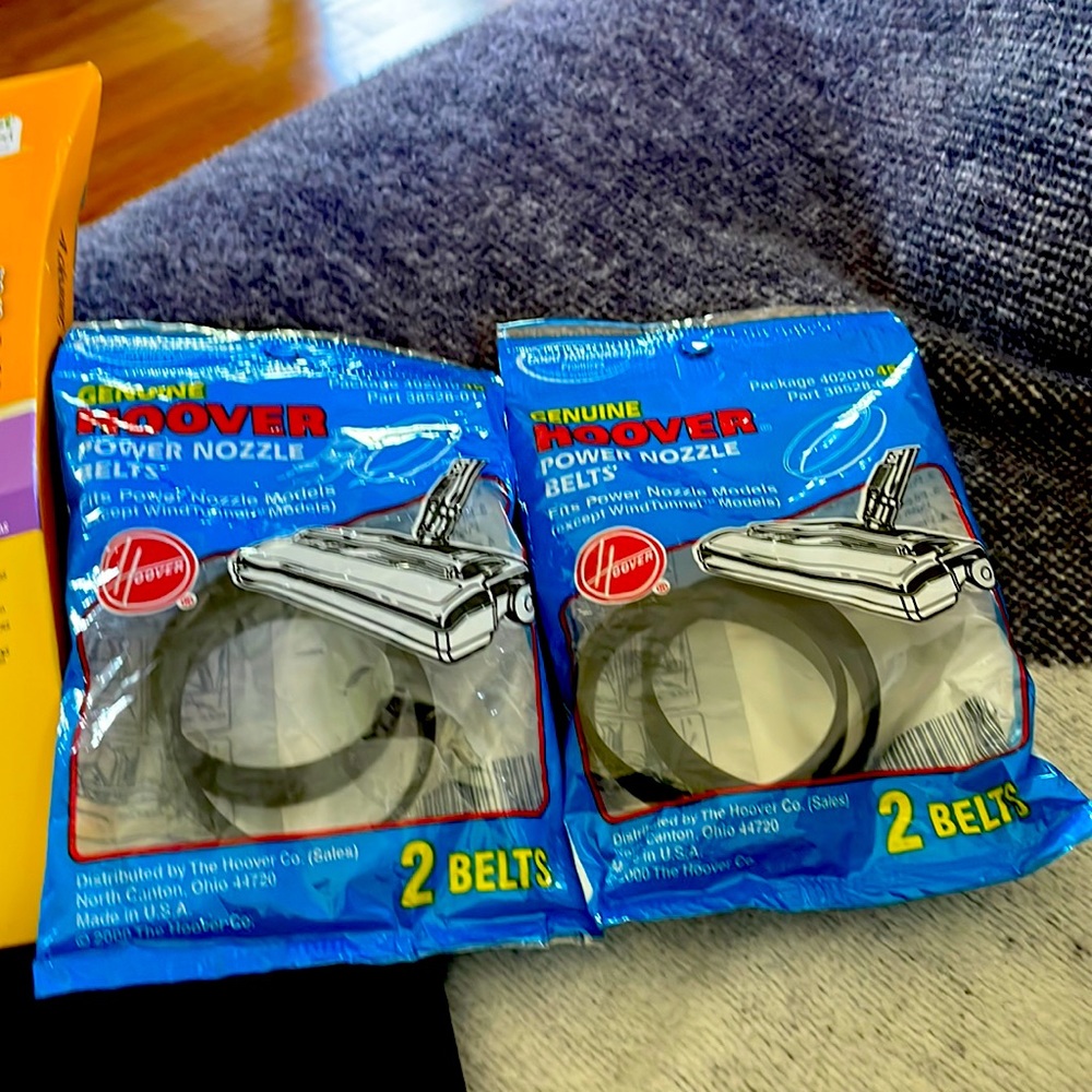 Hoover Bags and power nozzle belts